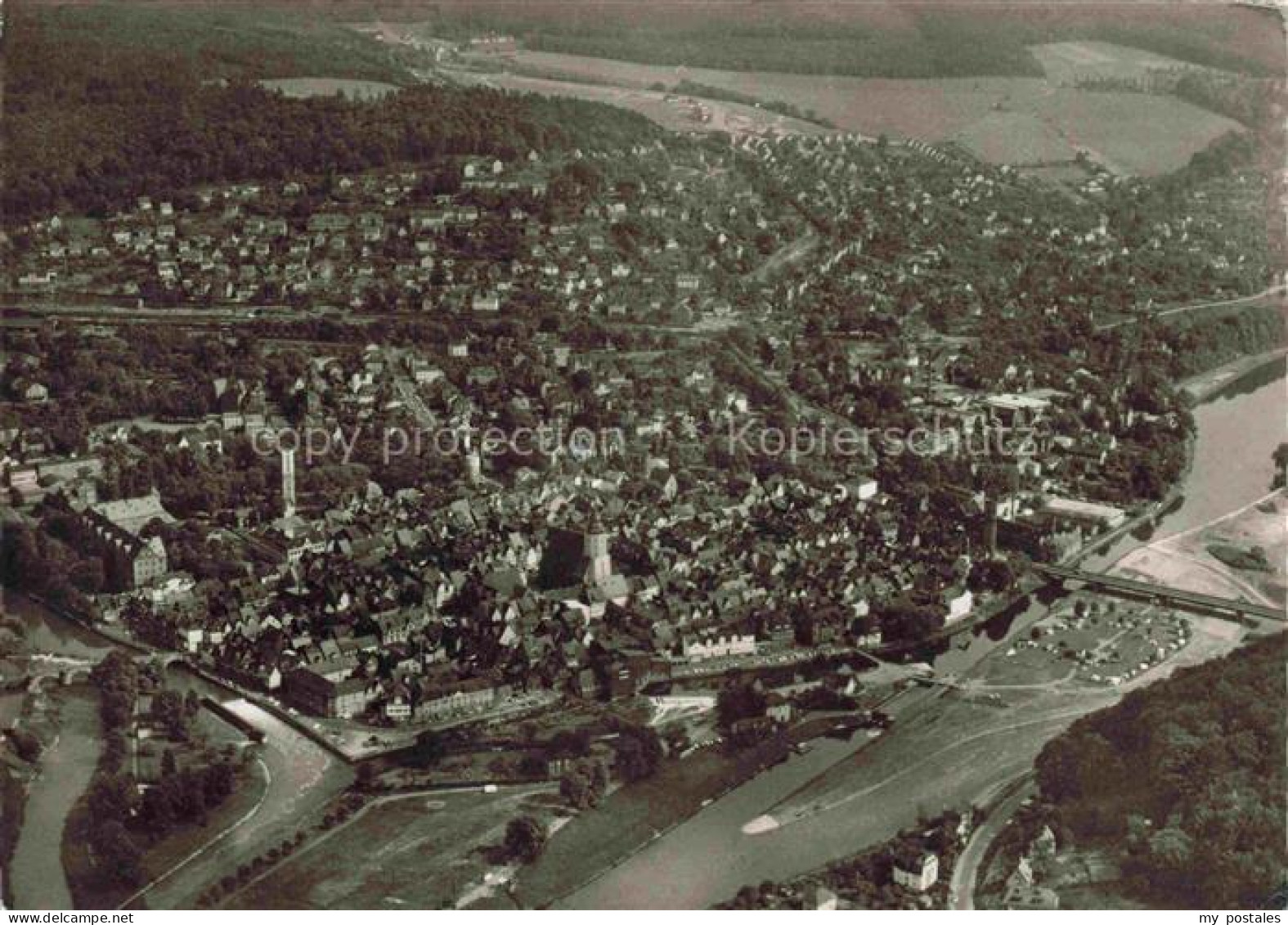 Hann Muenden Hannoversch Muenden Goettingen Fliegeraufnahme