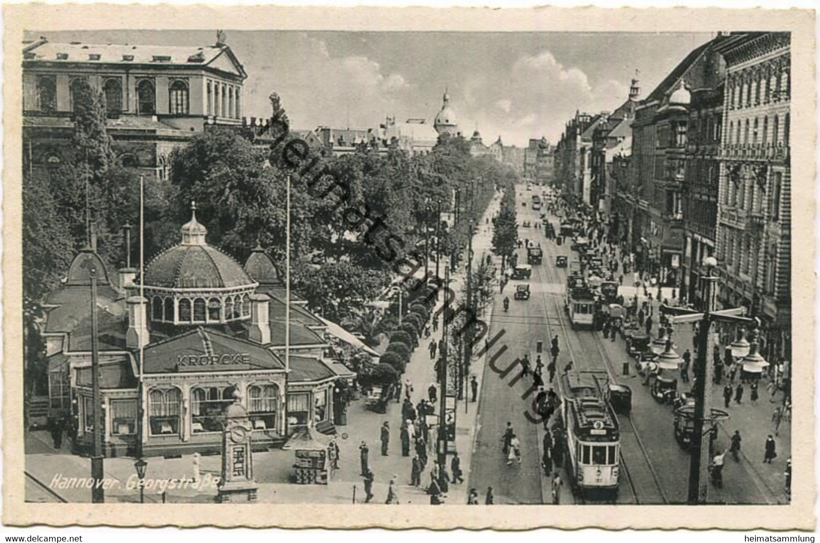 Hannover - Georgstrasse - Strassenbahn - Verlag A. Ullrich Hannover