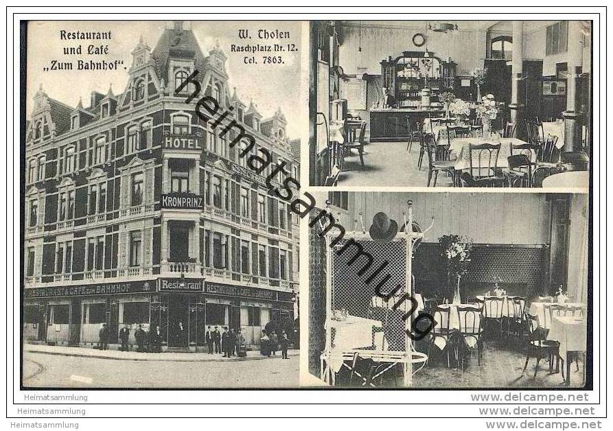 Hannover - Restaurant und Cafe zum Bahnhof - W. Tholen Raschplatz 12