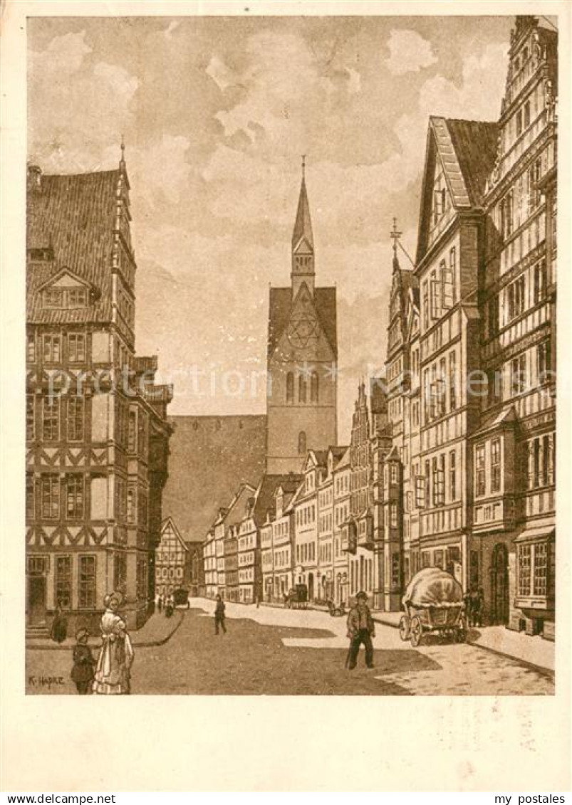 Hannover Schmiedestrasse in Alt-Hannover