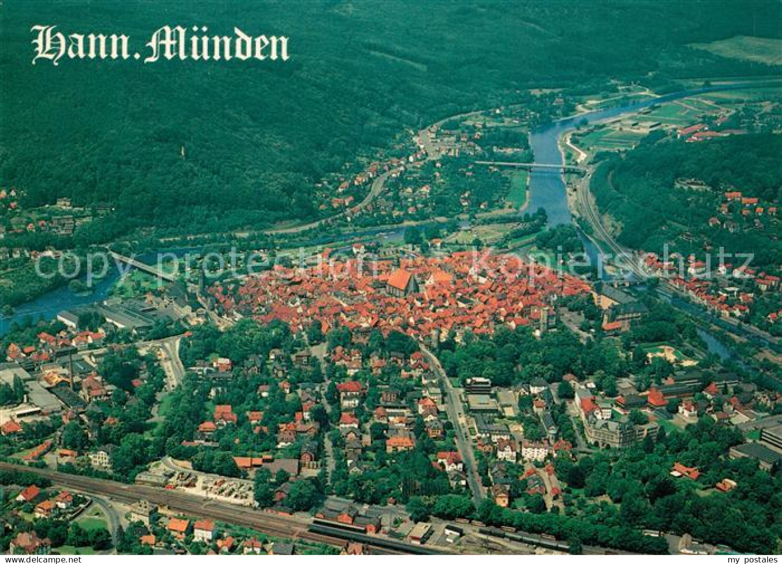 Hannoversch Muenden Fliegeraufnahme