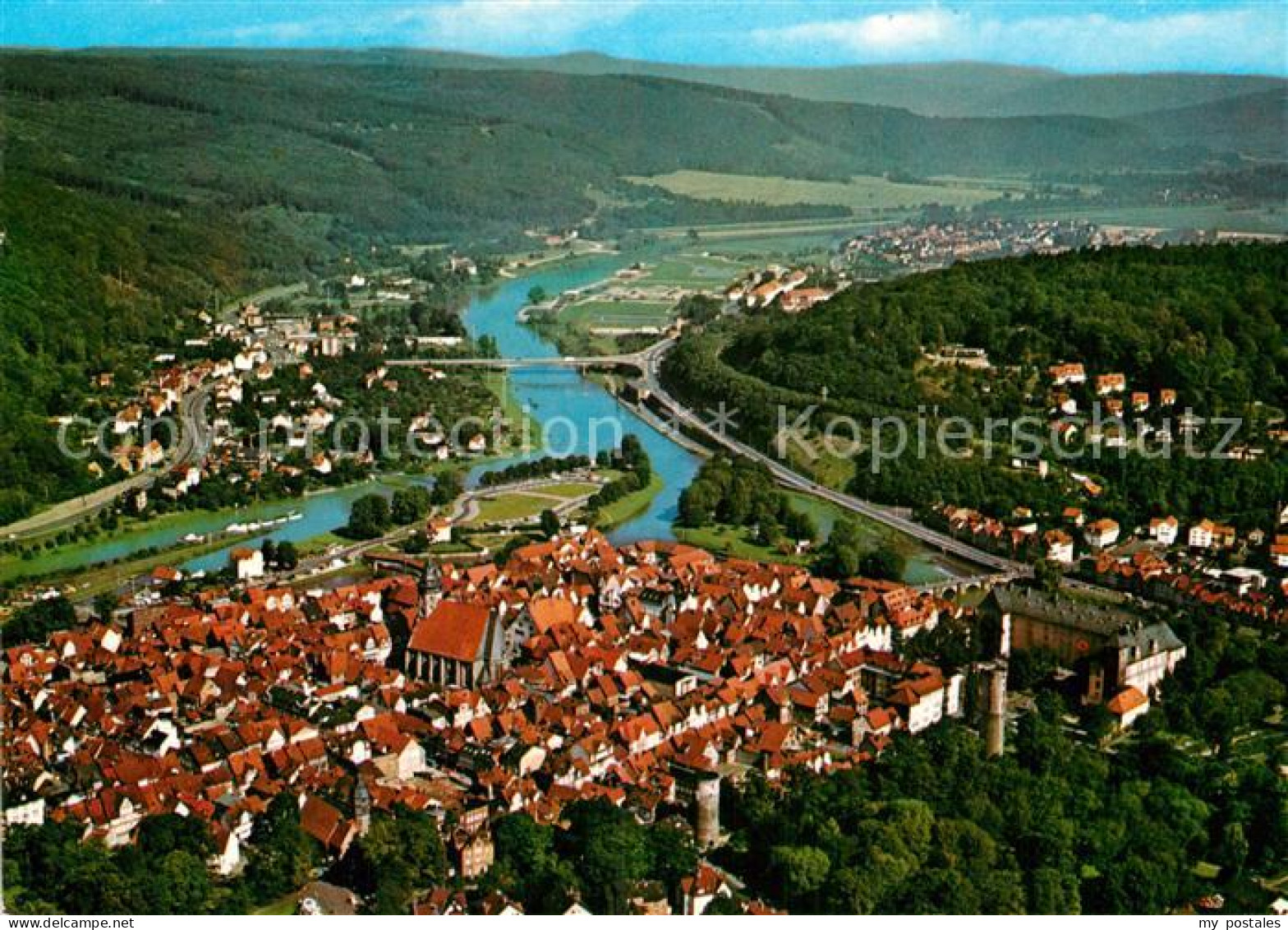 Hannoversch Muenden Fliegeraufnahme