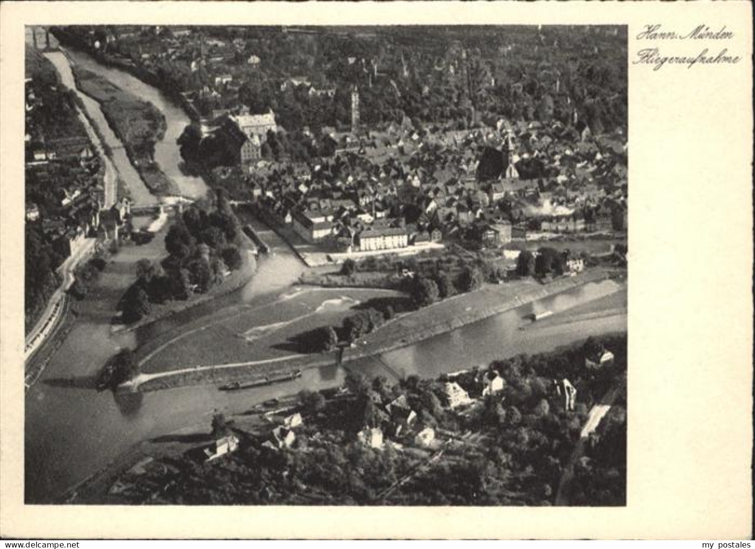 Hannoversch Muenden Fliegeraufnahme