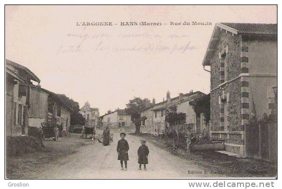 HANS MARNE L'ARGONNE RUE DU MOULIN (ANIMATION)