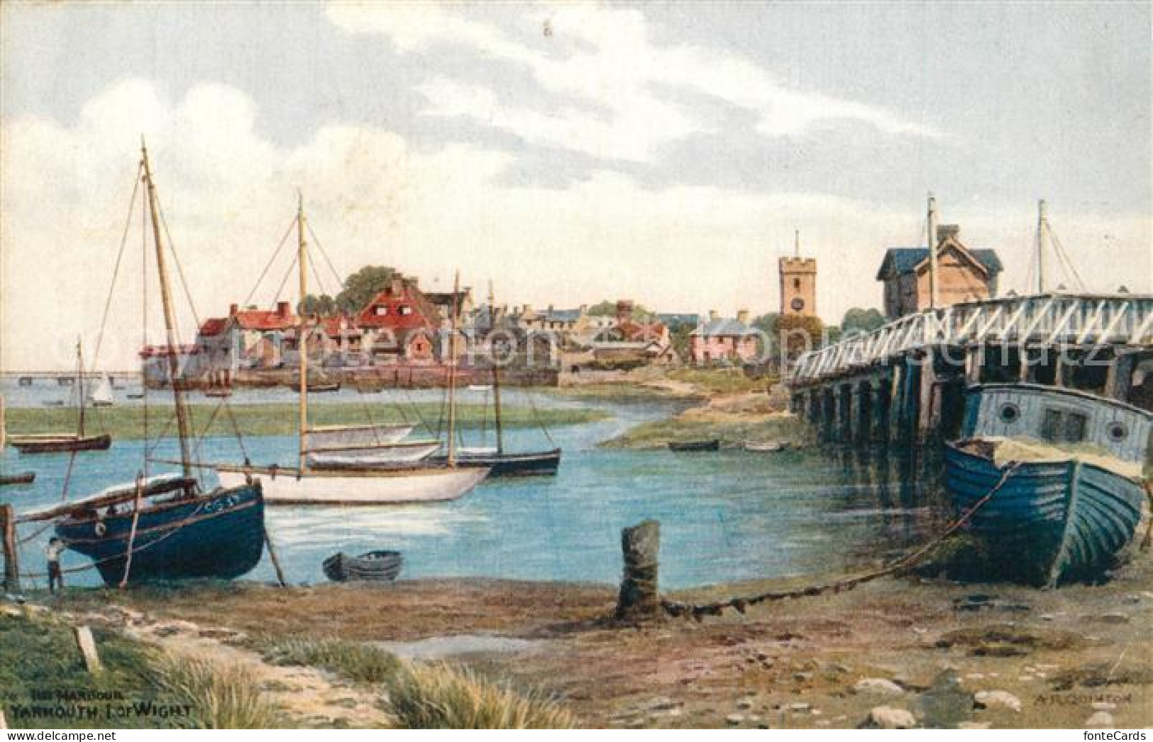 Harbour Angus yarmouth of Wight