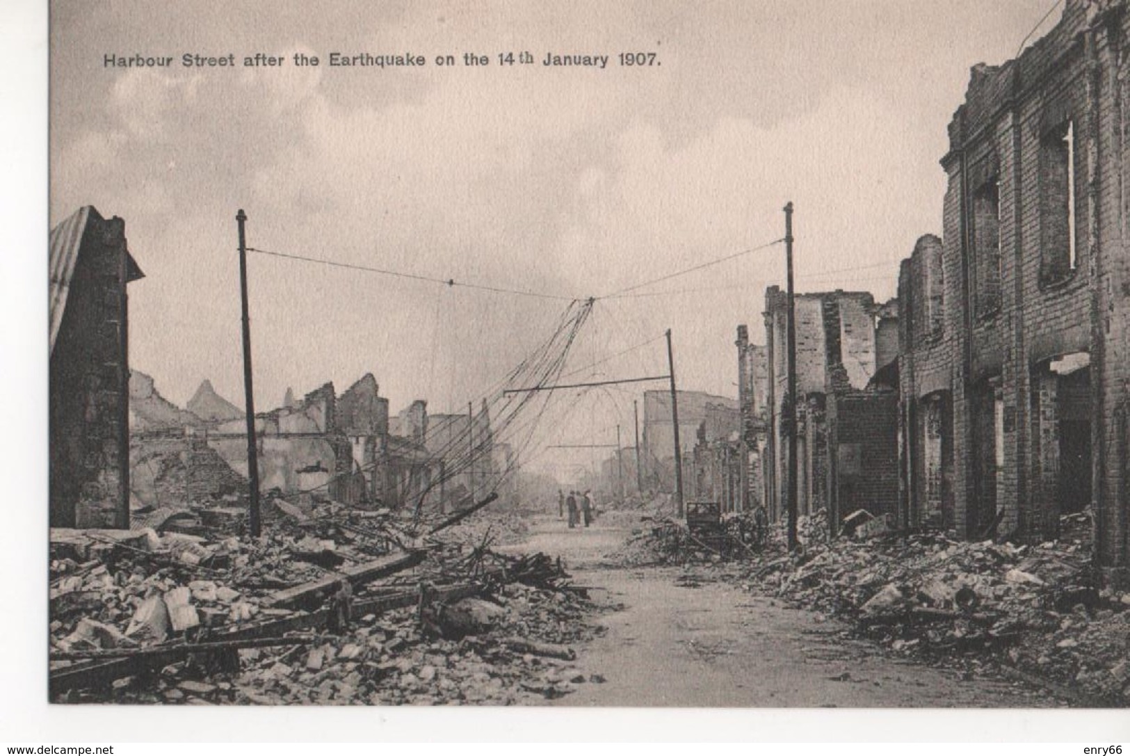 HARBOUR STREET AFTER THE EARTHQUAKE 1907