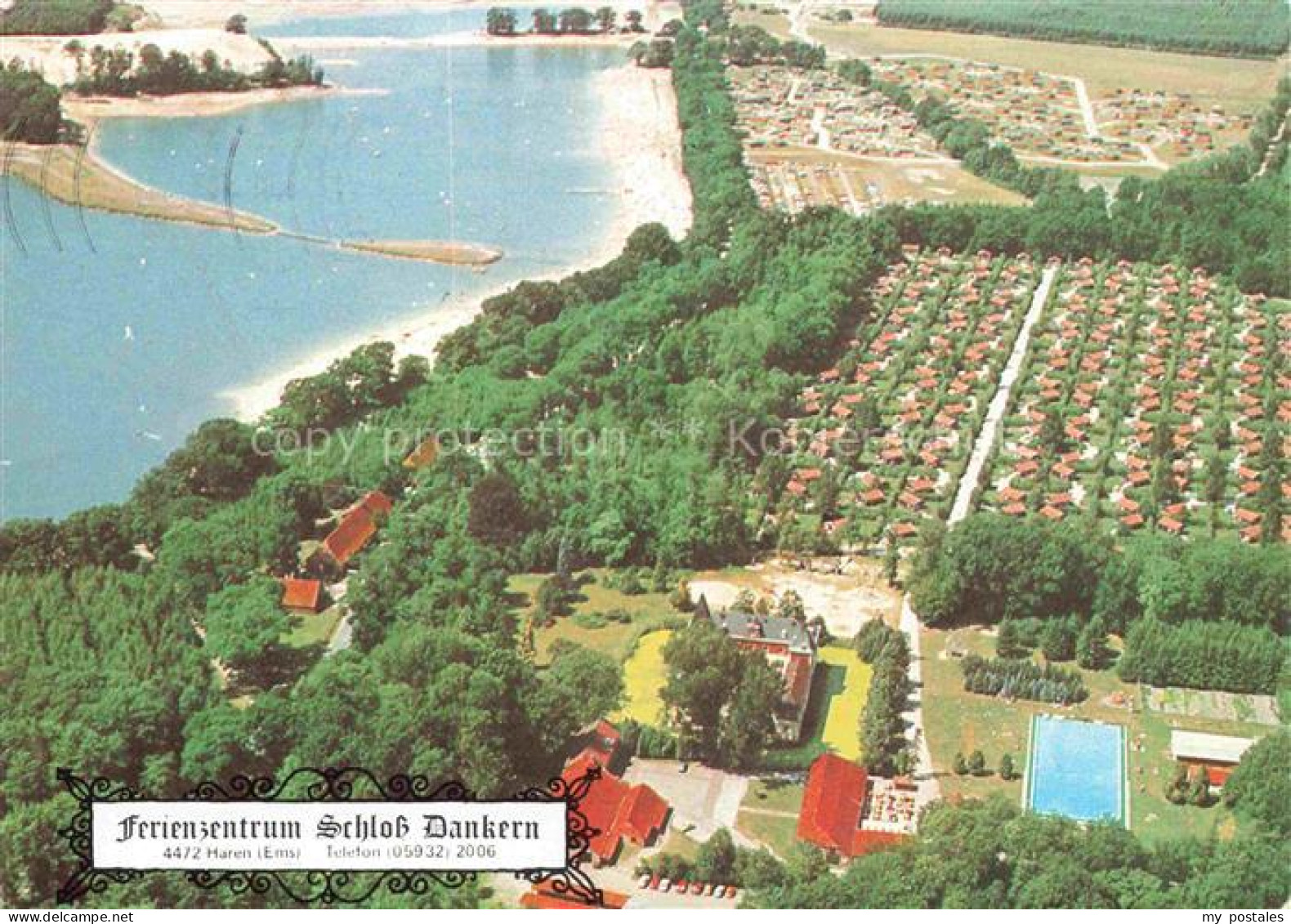 Haren Ems Ferienzentrum Schloss Dankern Fliegeraufnahme