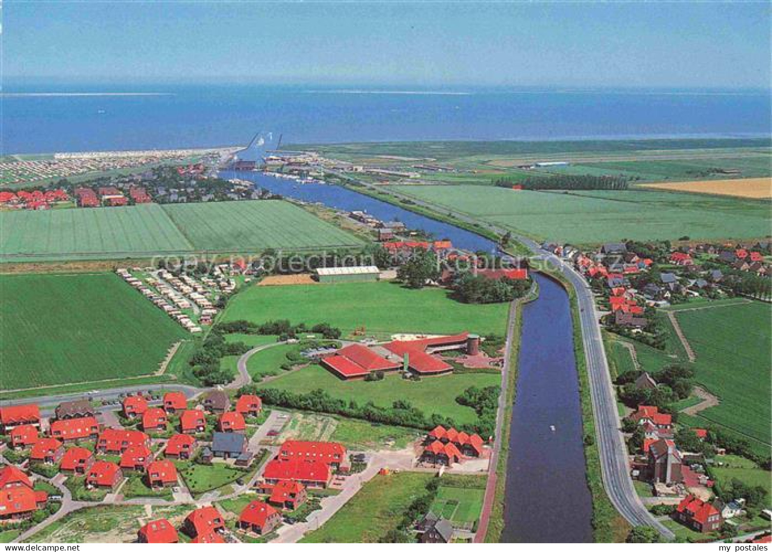 Harlesiel Carolinensiel Ostfriesland Wittmund Niedersachsen Panorama Fluss Harle