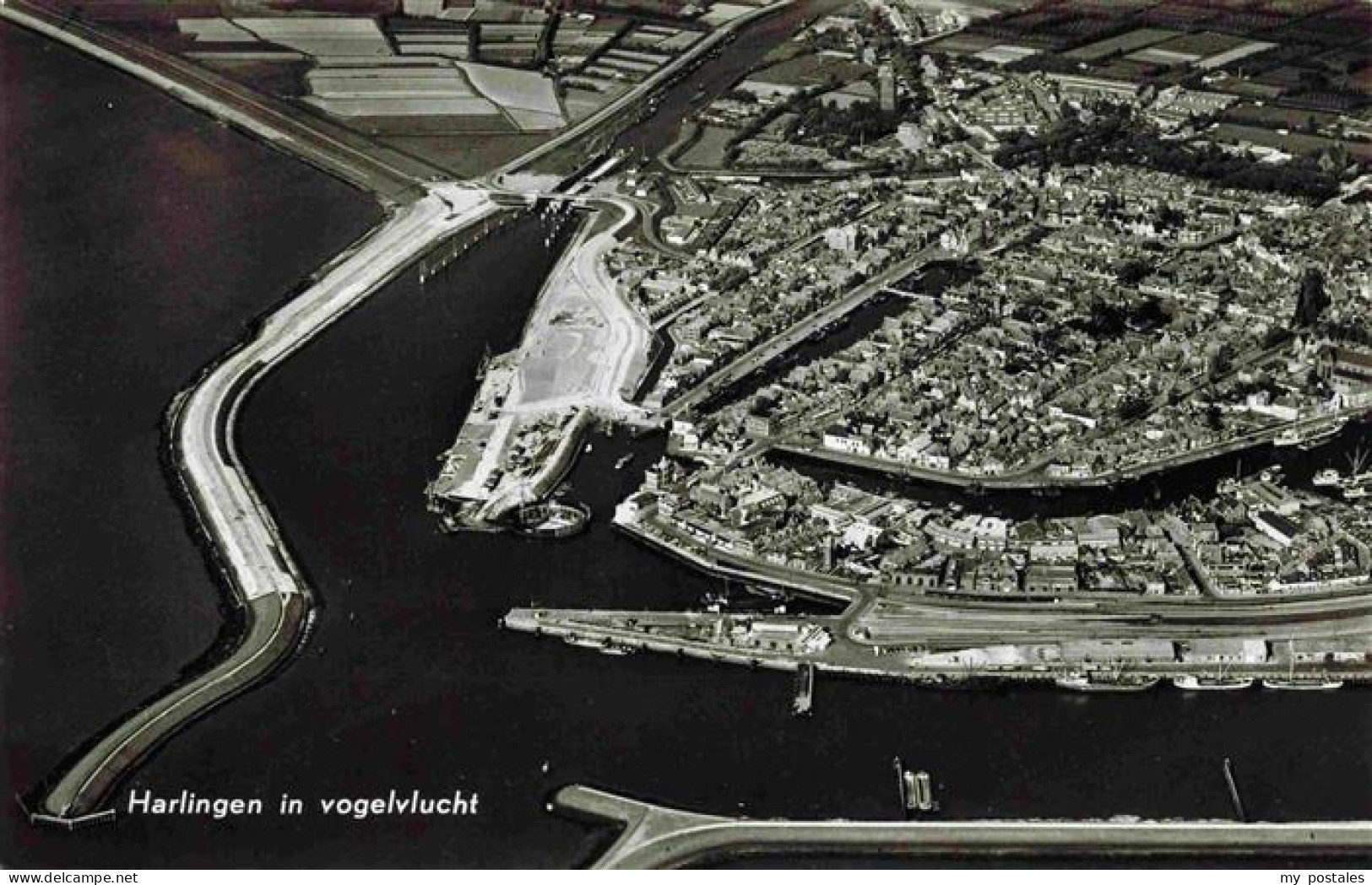 Harlingen Friesland NL Fliegeraufnahme