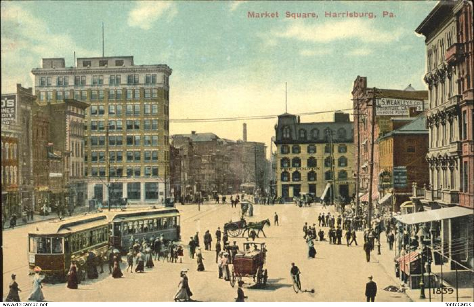 Harrisburg Pennsylvania Market Square tram