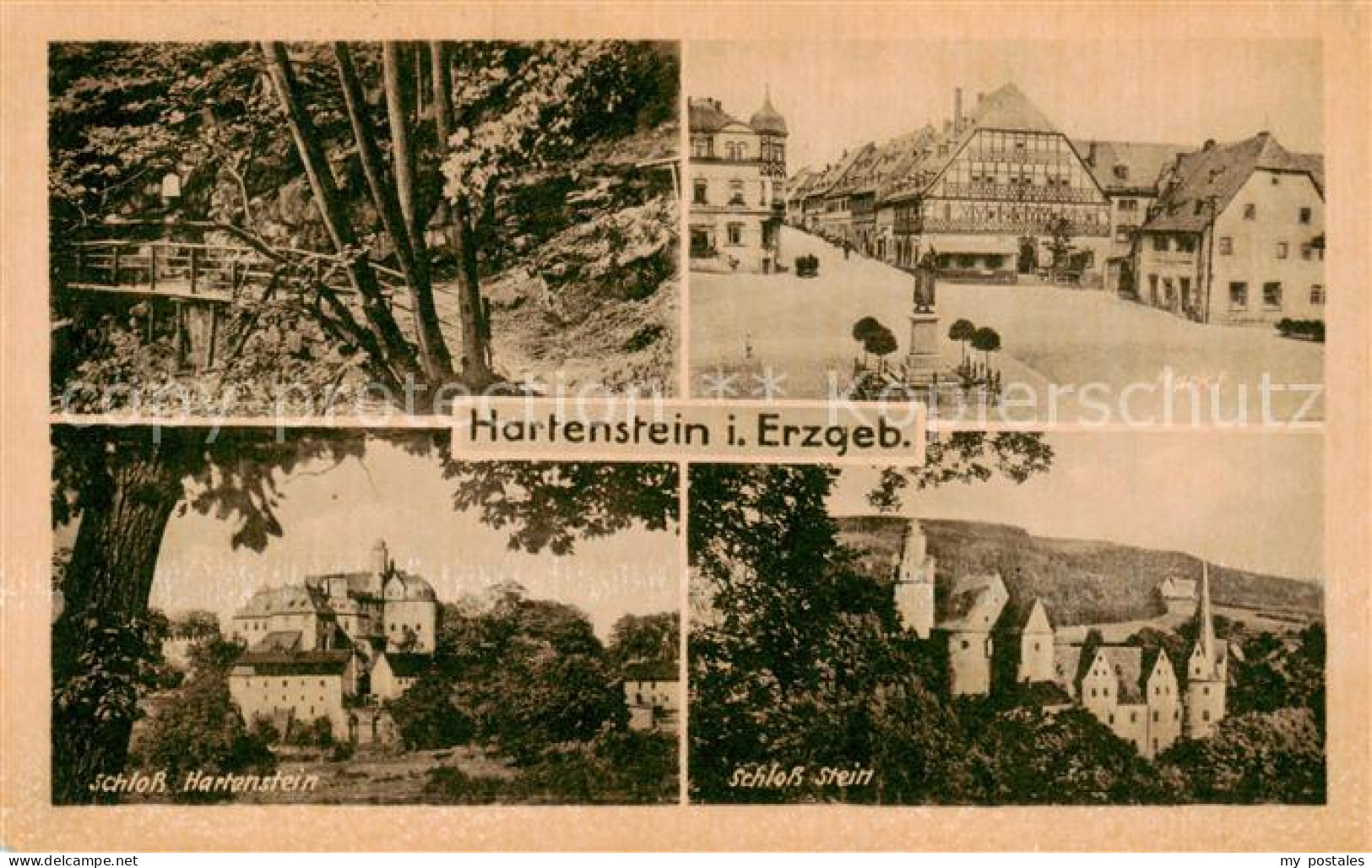 Hartenstein Zwickau Sachsen Schloss Hartenstein Markt Schloss Stein