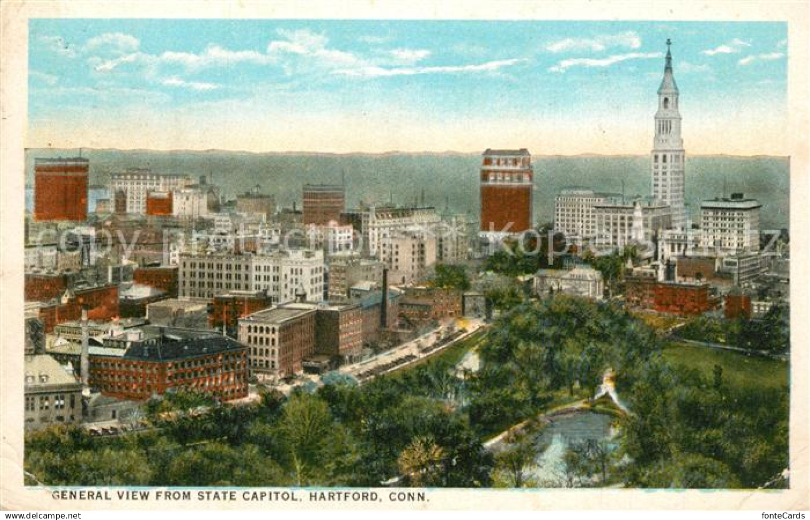 Hartford Connecticut Panorama State Capitol