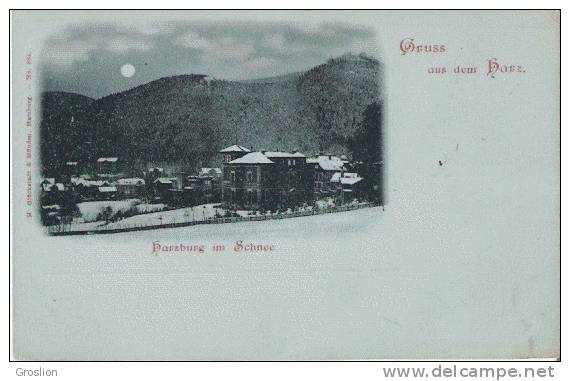 HARZBURG IM SCHNEE 904 GRUSS AUS DEM HARZ