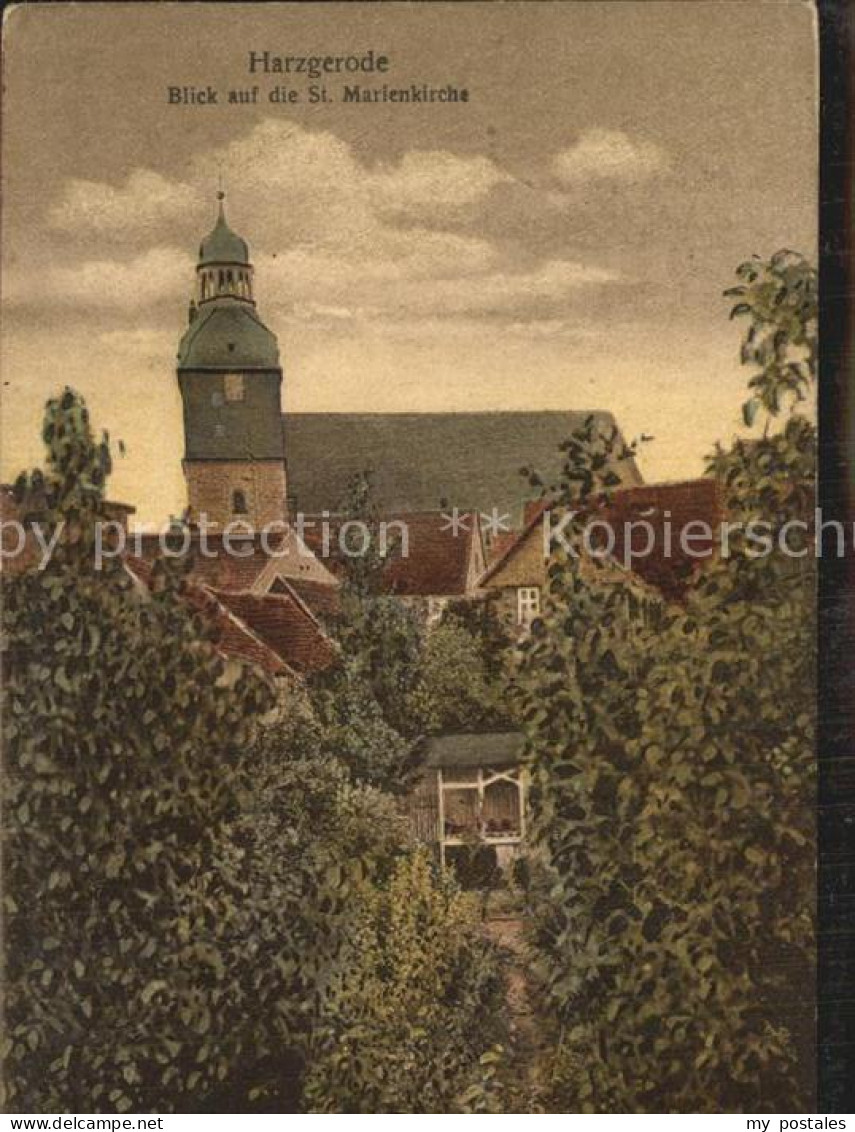 Harzgerode Blick auf Marienkirche