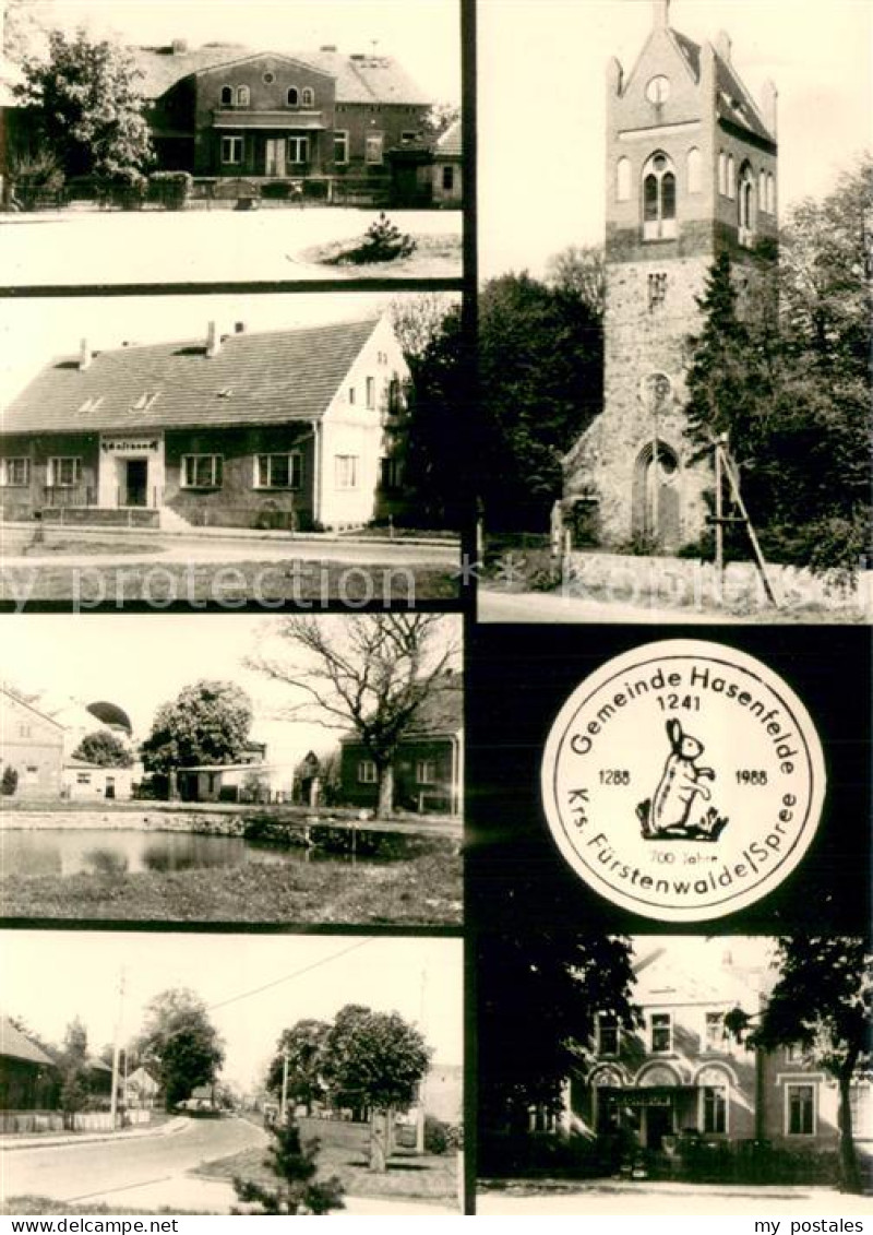 Hasenfelde Ortsansichten Gaststaette Dorfkirche