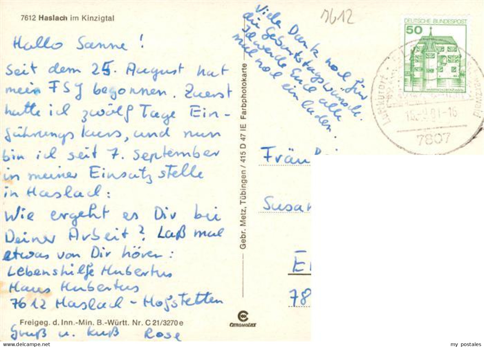 Haslach Kinzigtal Fliegeraufnahme