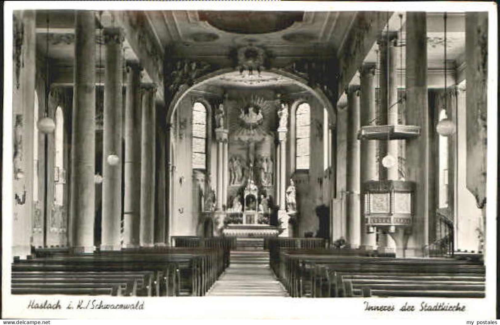 Haslach Kirche x 1953
