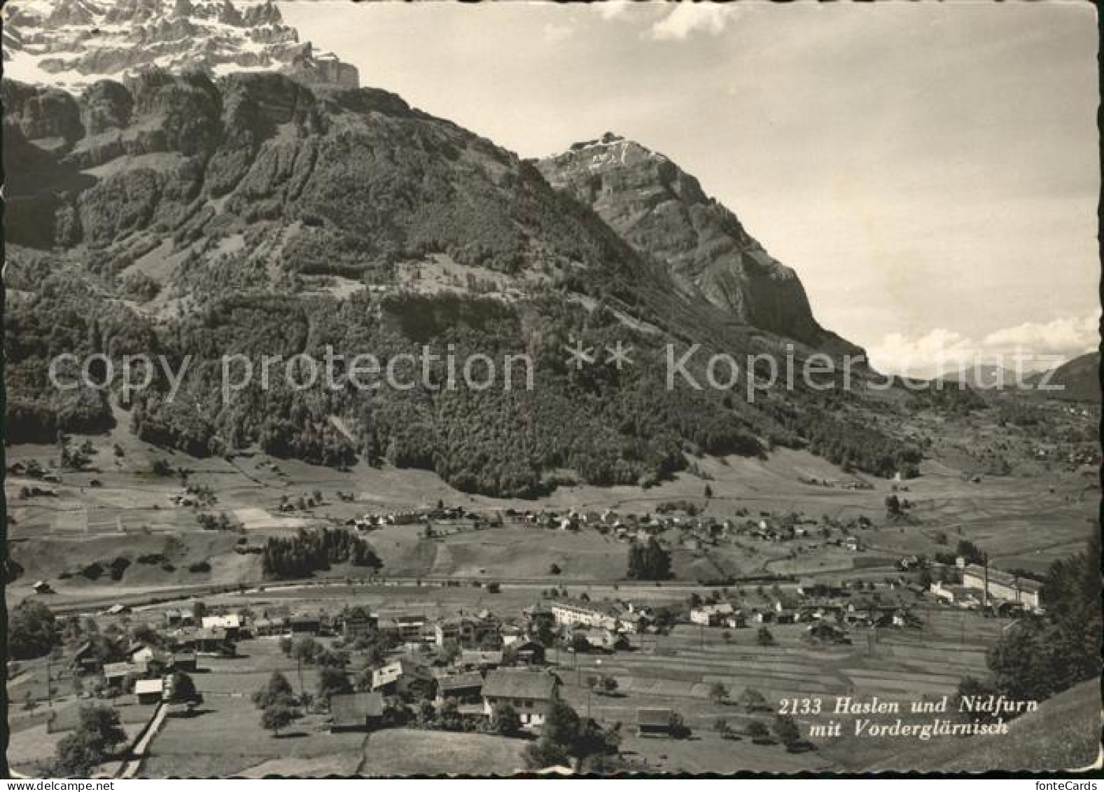 Haslen GL und Nidfurn Panorama mit Vorderglaernisch