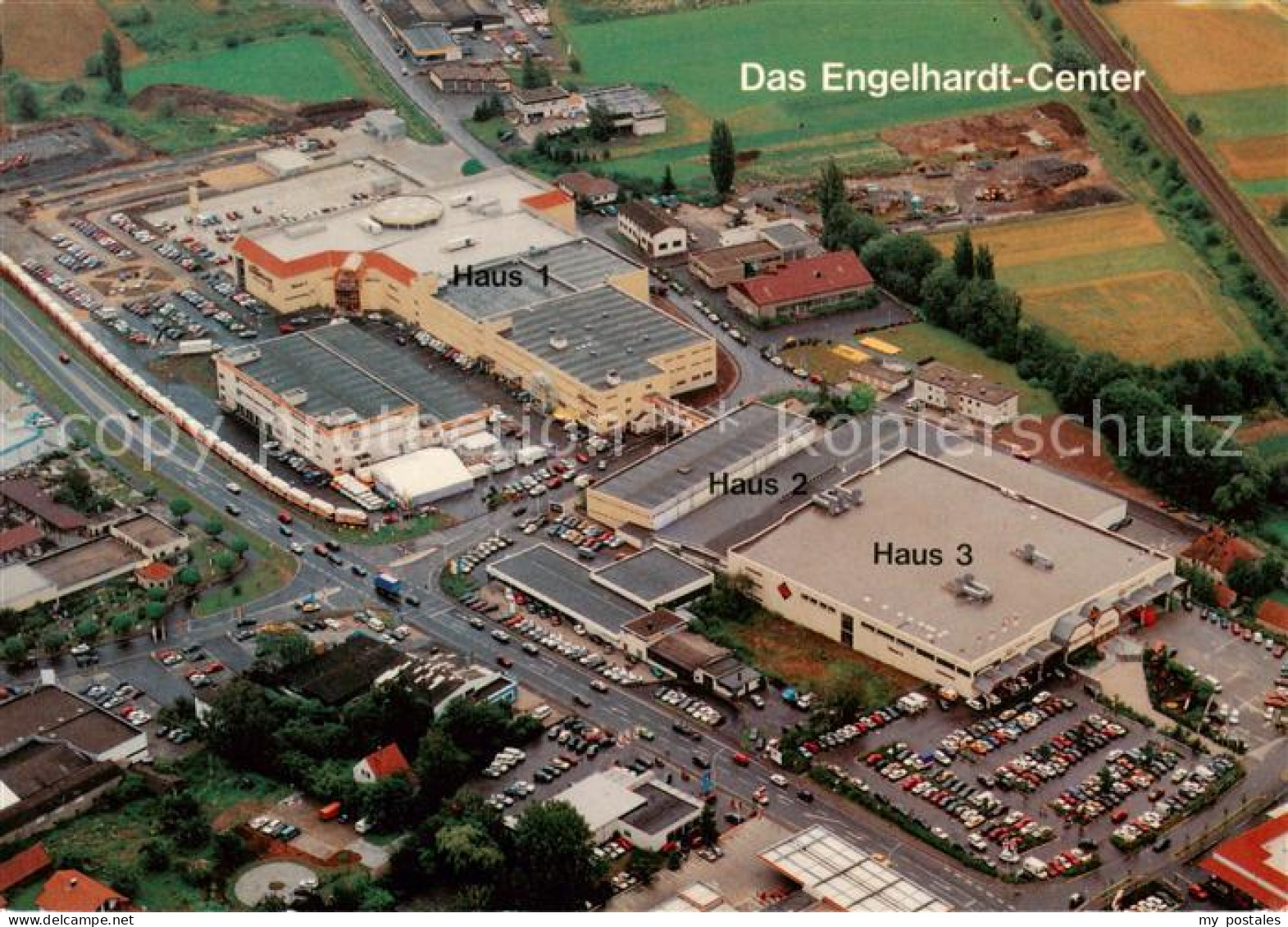 Hassfurt Main Bayern Engelhardt Center Fliegeraufnahme