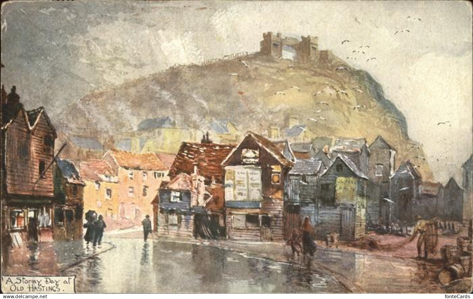 Hastings East Sussex Old Hastings Stormy Day