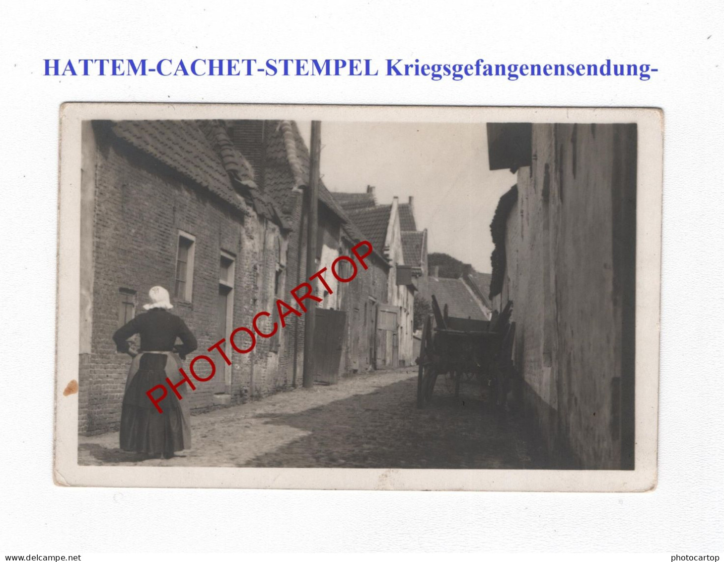 HATTEM-Siehe CACHET Prisonnier-Internes dans les PAYS BAS-CARTE PHOTO-GUERRE 14-18-1 WK-Militaria-FELDPOST