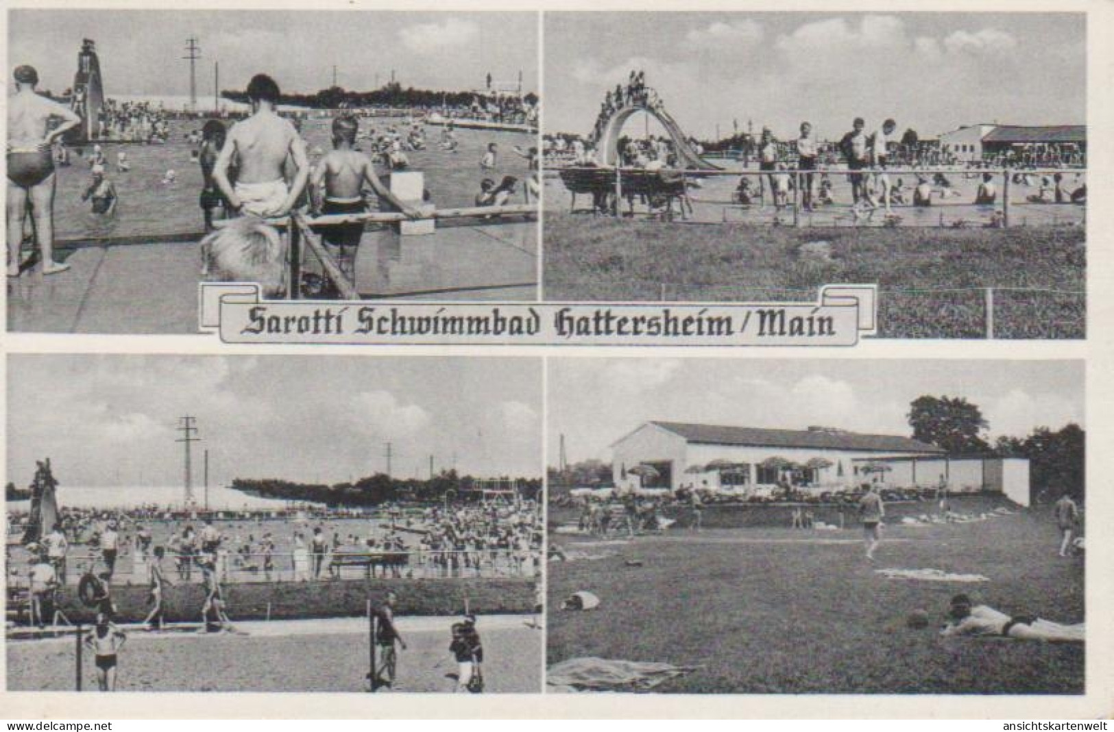 Hattersheim/Main Sarotti-Schwimmbad gl1962 #95.269