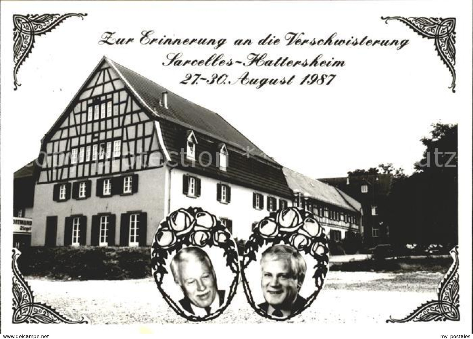 Hattersheim Main Zur Erinnerung Verschwisterung Sarcelles