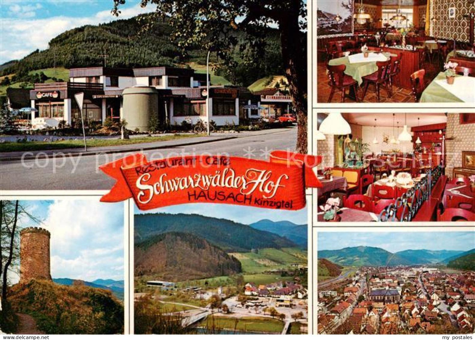Hausach Restaurant Cafe Schwarzwaelder Hof Gastraeume Panorama Burgturm