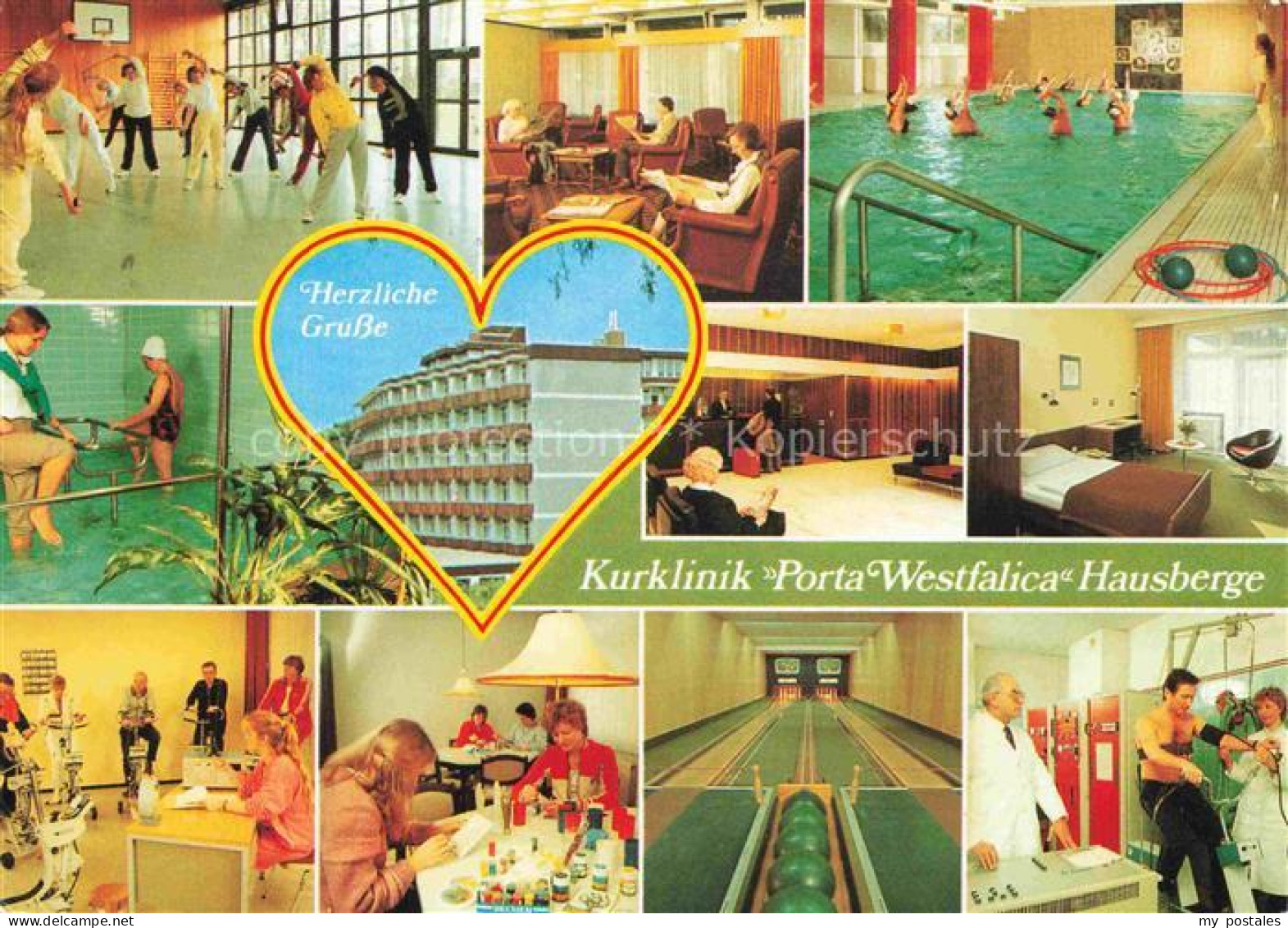 Hausberge Porta Westfalica Kurklinik Porta Westfalica Gymnastikhalle Wassertrete