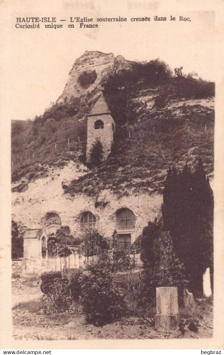 HAUTE ISLE    EGLISE SOUTERRAINE