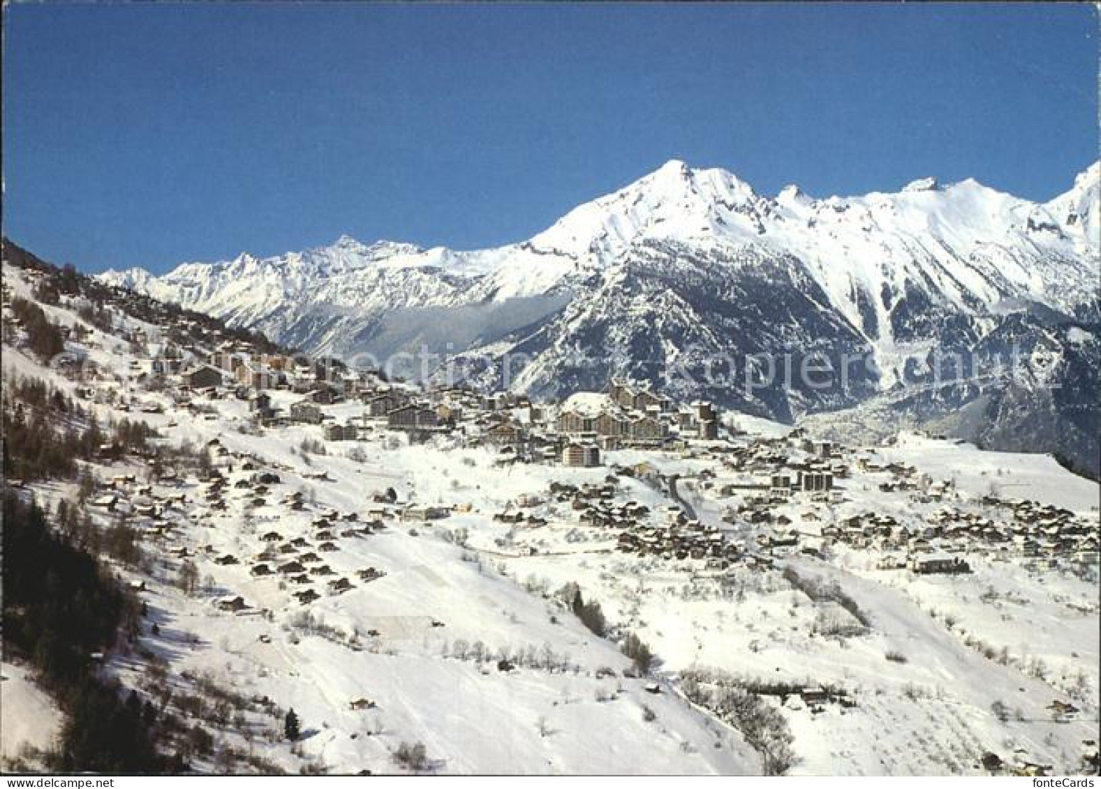 Haute-Nendaz Fliegeraufnahme