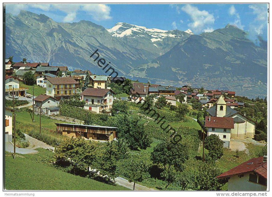Haute-Nendaz - Gesamtansicht - Ansichtskarte Großformat