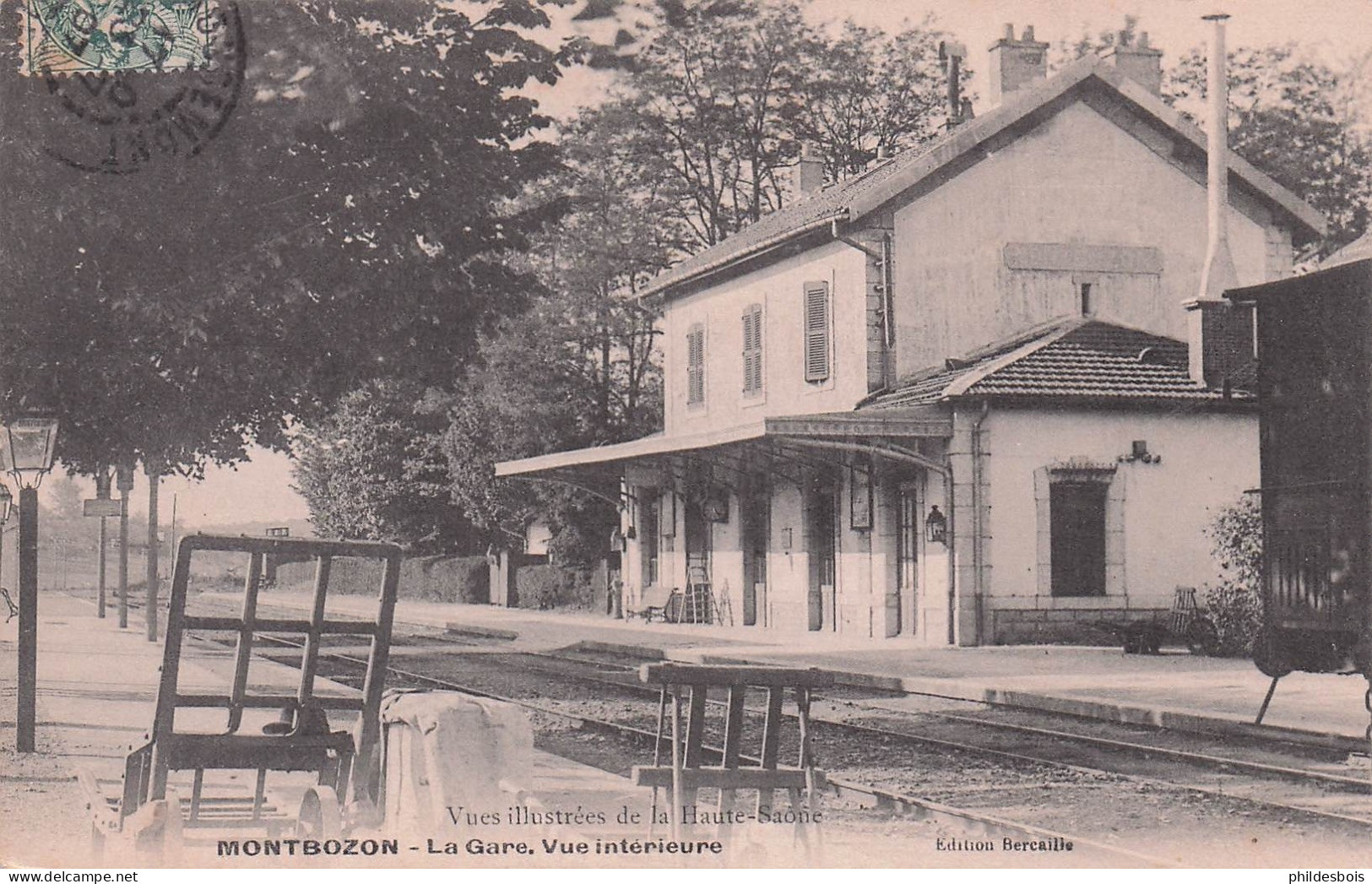 HAUTE SAONE  MONTBOZON  la gare vue intérieure