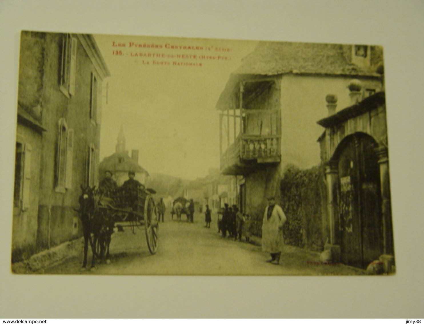 HAUTES PYRENEES-135- LA BARTHE DE NESTE -LA ROUTE NATIONALE  -ANIMEE