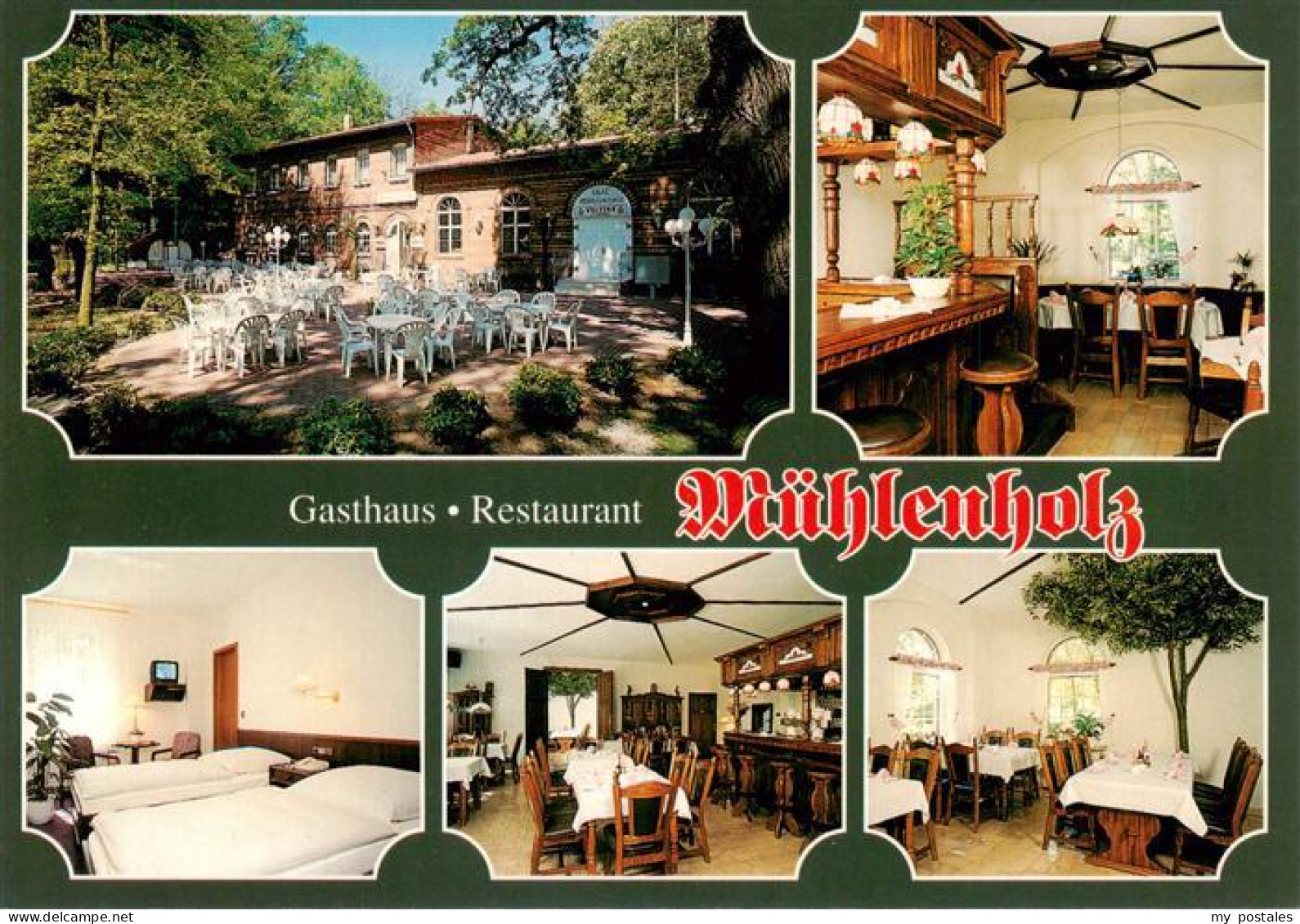 Havelberg Gasthaus Restaurant Muehlenholz Terrasse Gastraeume Bar