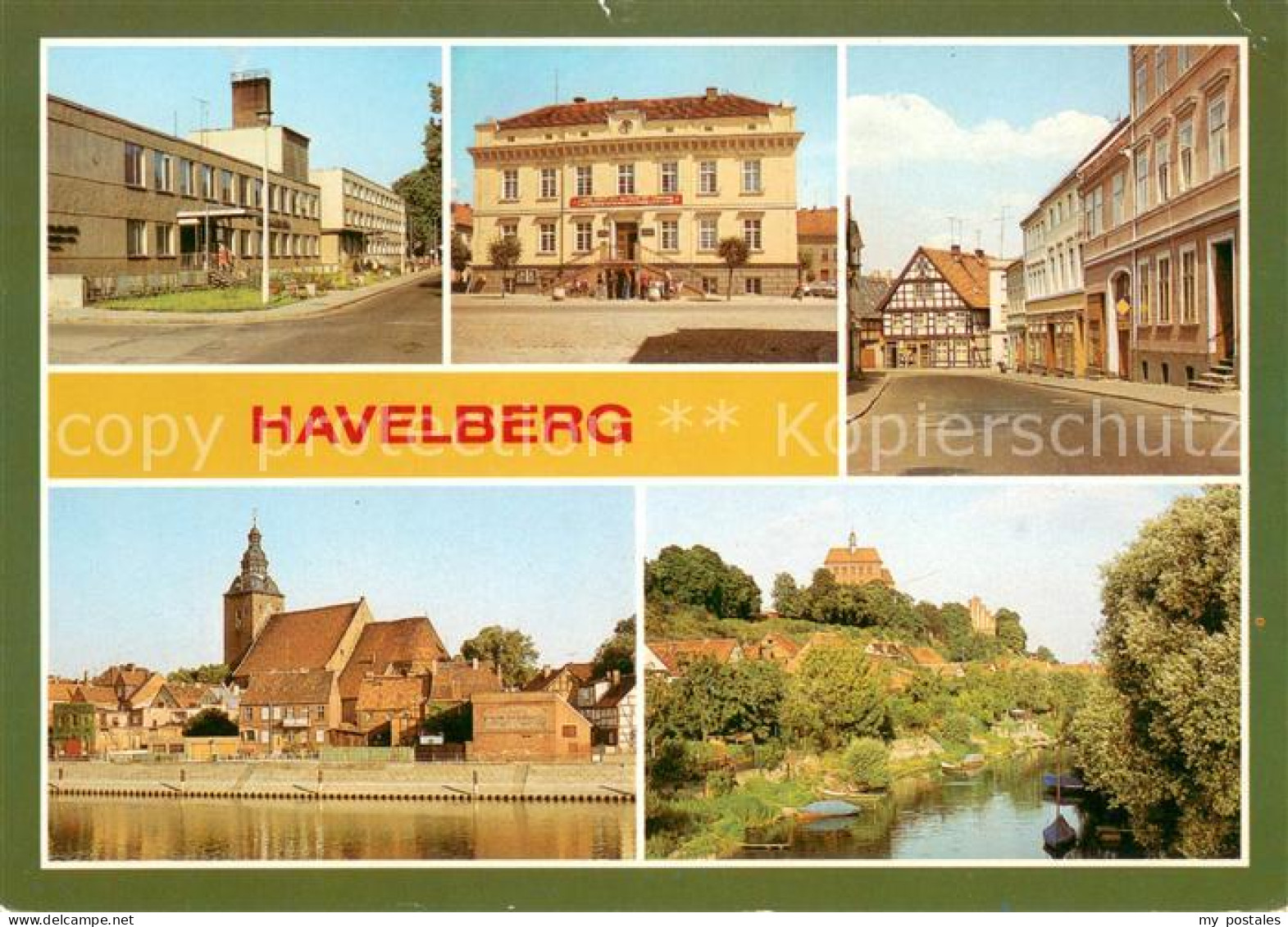 Havelberg Kreiskrankenhaus Rathaus Scabellstrasse Stadtkirche Dombergblick