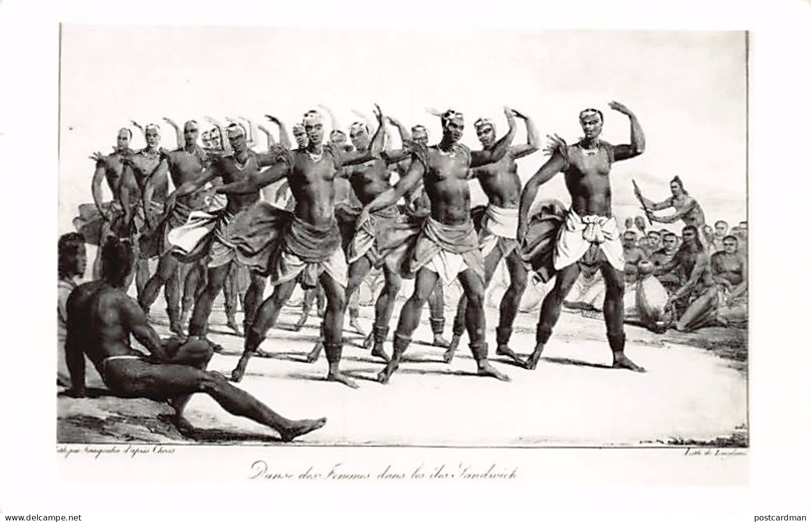 Hawaii - HONOLULU - Honolulu Academy of Arts - Dance of women of Sandwich Islands