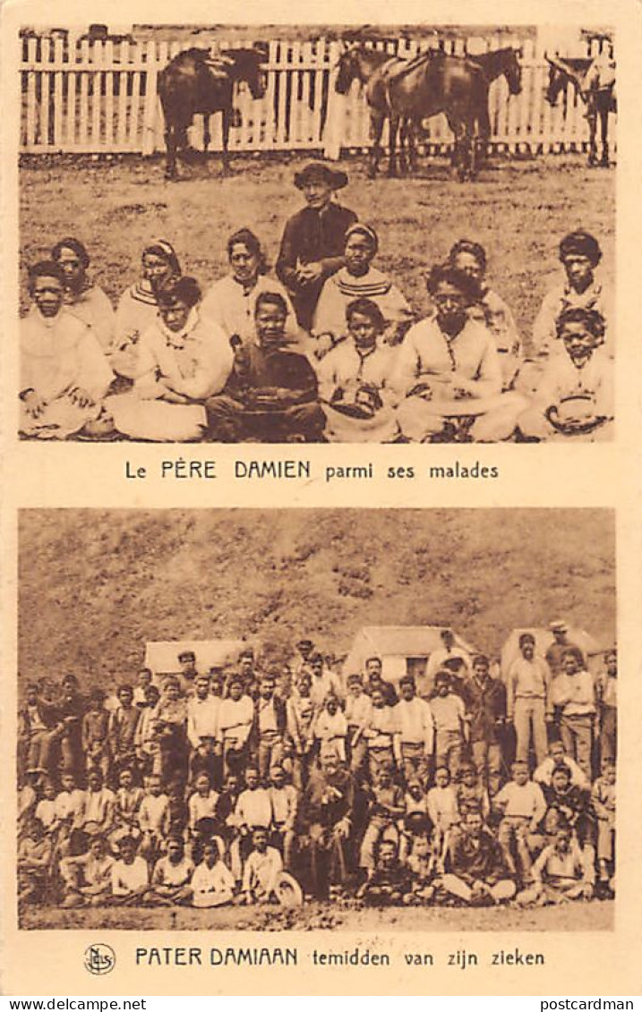 Hawaii - MOLOKAI - Leper Colony - Father Damien among his lepers - Publ. Ern. Thill