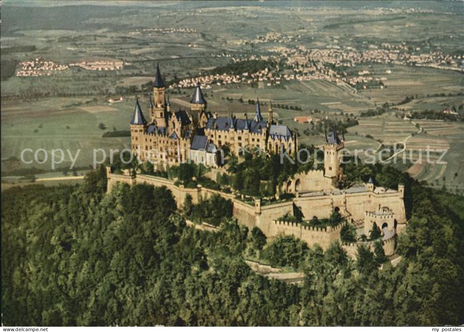 Hechingen Fliegeraufnahme Burg Hohenzollern