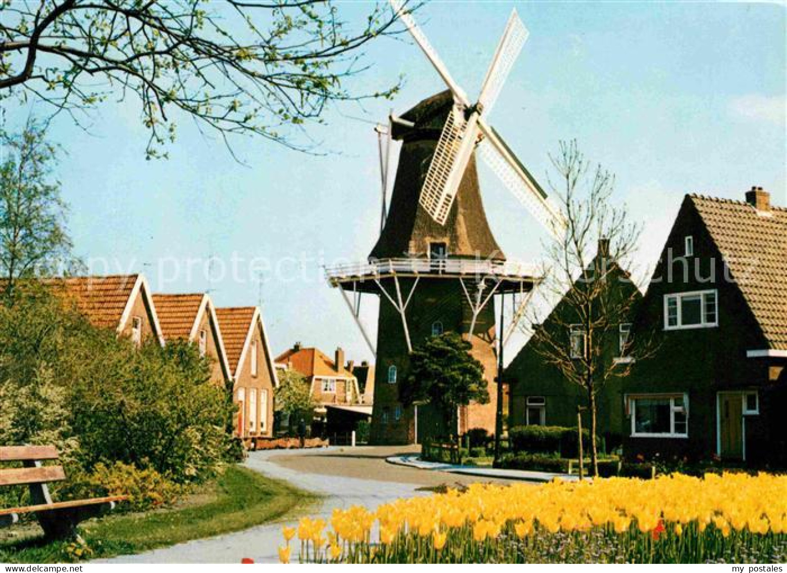 Heerenveen Ortspartie mit Winmuehle