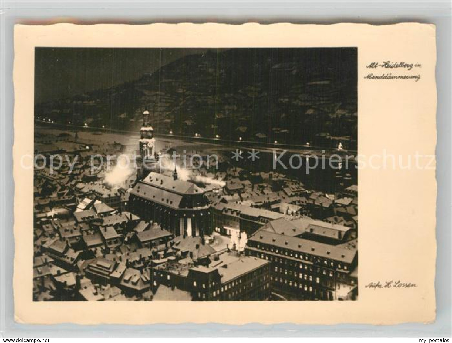 Heidelberg Neckar Alt Heidelberg Fliegeraufnahme