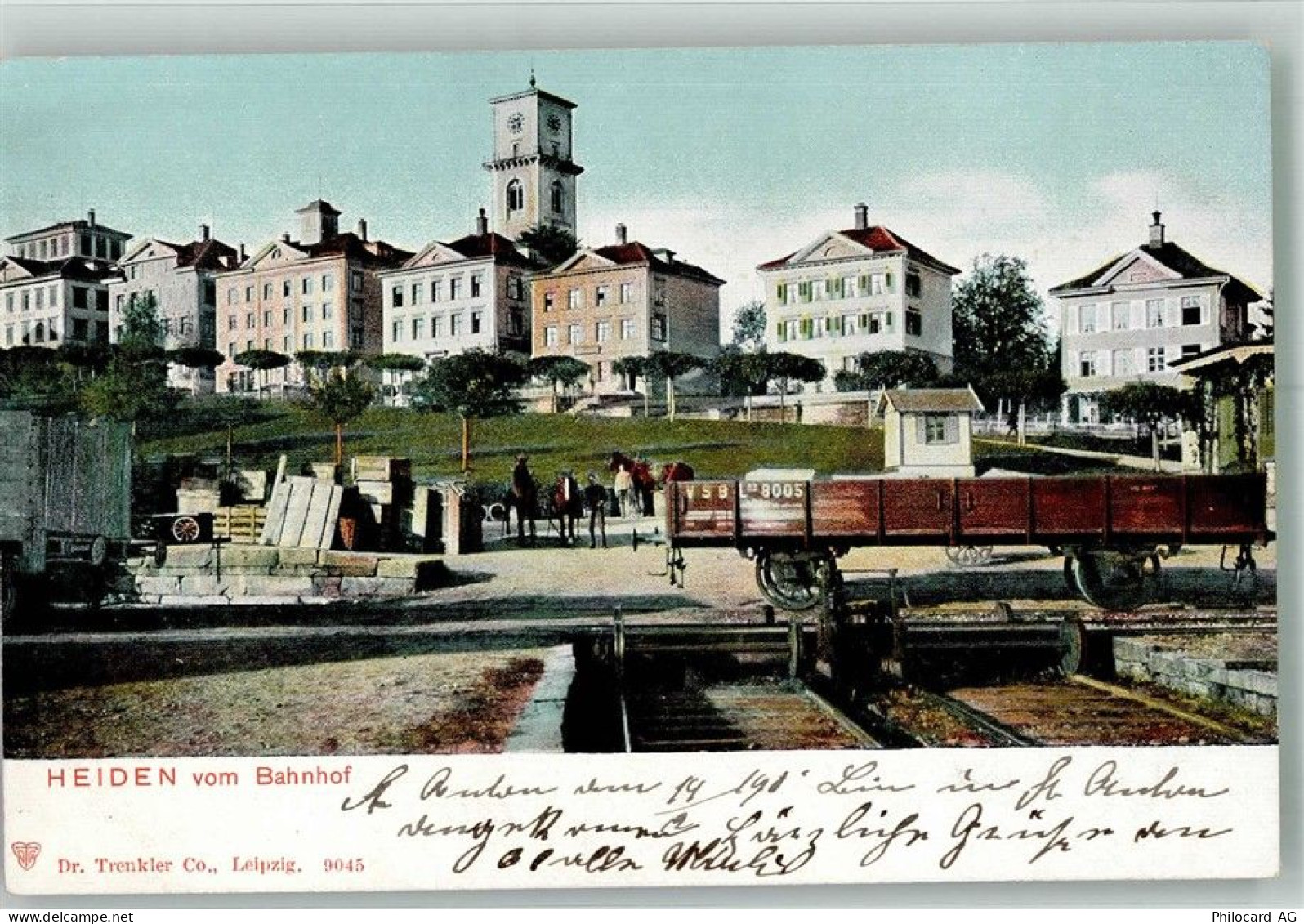 Heiden Bahnhof Bahnhof Schweiz Foto AK - 13596377