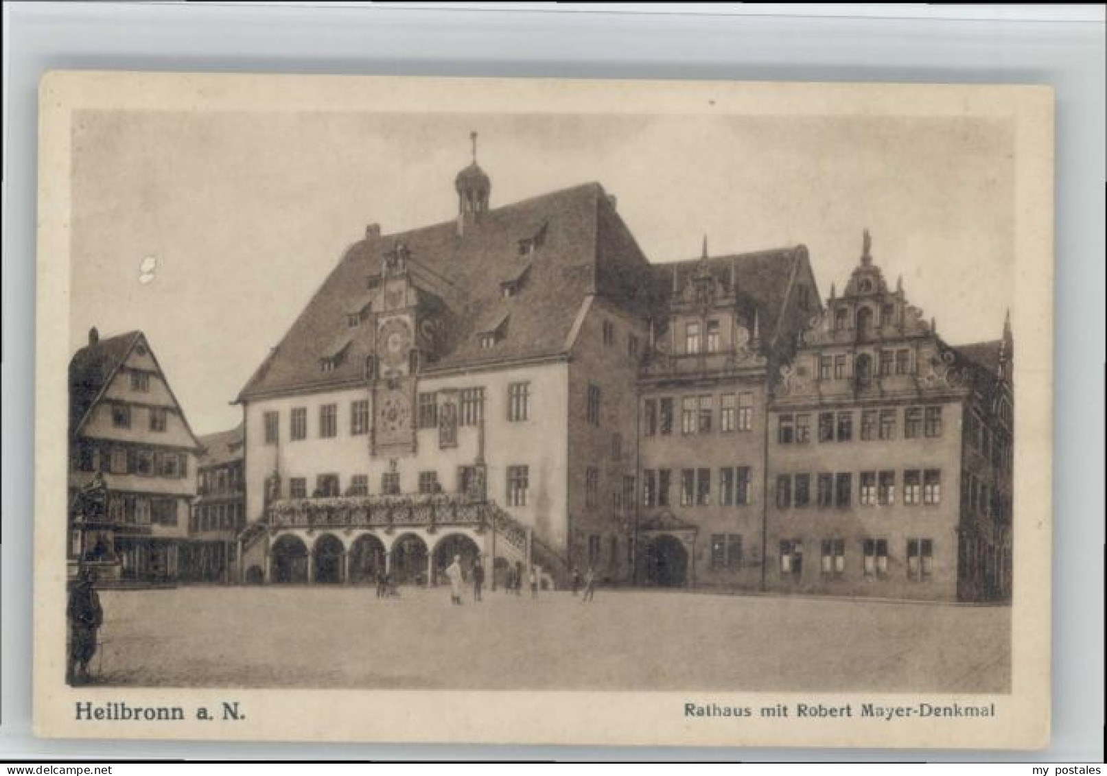 Heilbronn Neckar Heilbronn Rathaus Mayer-Denkmal