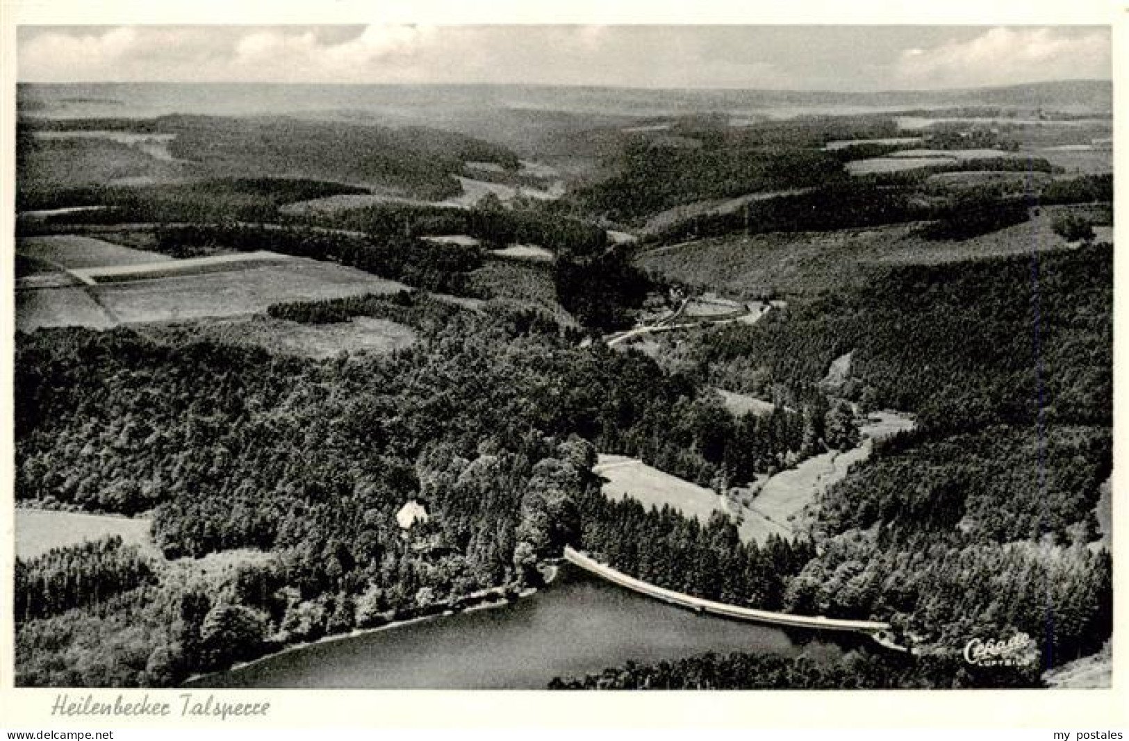 Heilenbecker Talsperre Milspe Ennepetal NRW Fliegeraufnahme