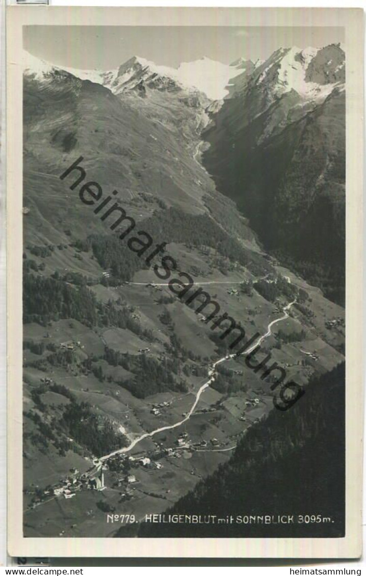 Heiligenblut mit Sonnblick - Foto-Ansichtskarte - Verlag Schildknecht Graz