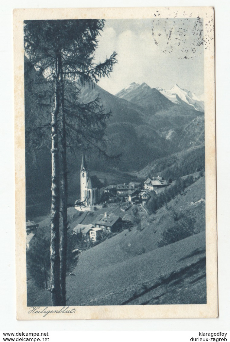 Heiligenblut old postcard travelled 1929 Villach pmk b181115