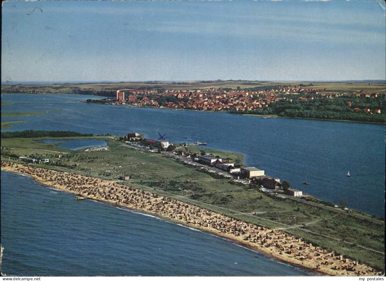 Heiligenhafen Ostseebad Badestrand Fliegeraufnahme