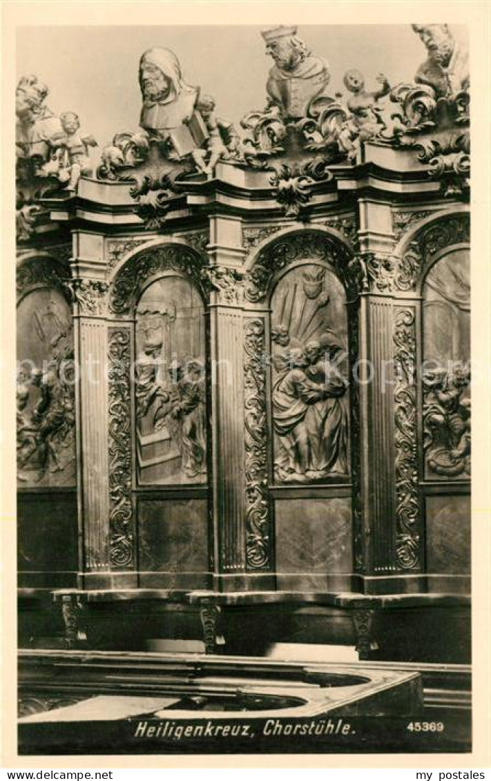 Heiligenkreuz Niederoesterreich Stift Heiligenkreuz Chorstuehle