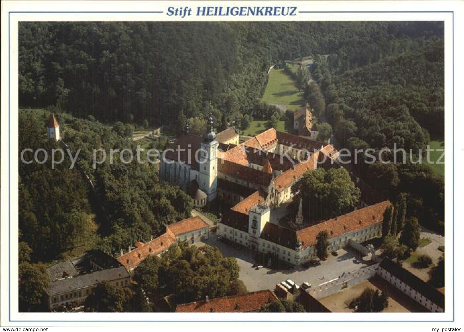 Heiligenkreuz Niederoesterreich Stift Heiligenkreuz Fliegeraufnahme