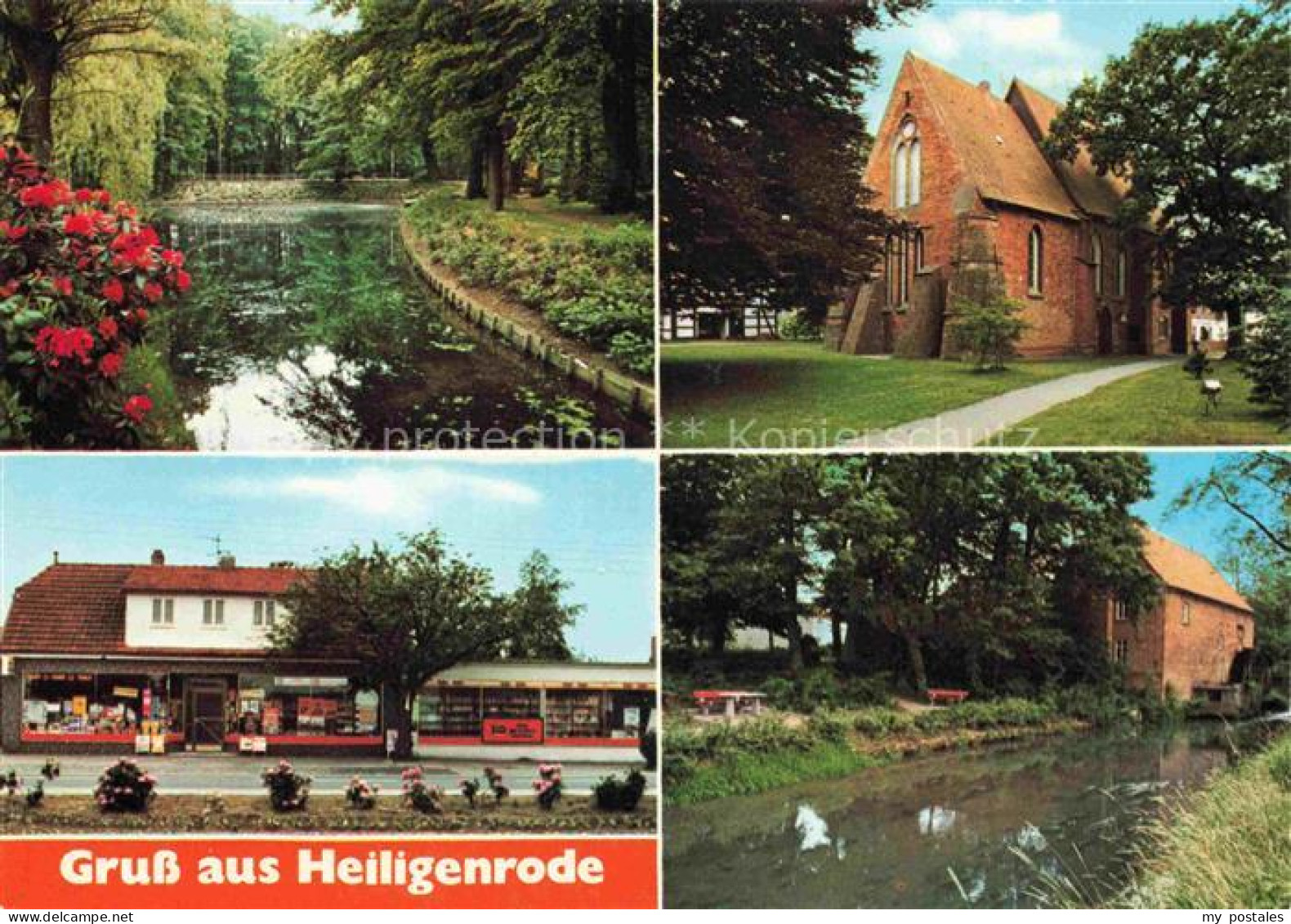 Heiligenrode Stuhr BREMEN Niedersachsen Kanal Geschaeftsstrasse Grachten